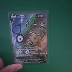 Pokemon Unown V Full Art Ultra Rare Holo Alternate 177/195 Silver Tempest - Image 1