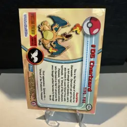 Charizard Holo Foil Topps TV Animation Pokemon Card #6 1999 Issues Not Good Cond - Image 2
