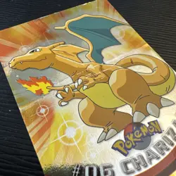 Charizard Holo Foil Topps TV Animation Pokemon Card #6 1999 Issues Not Good Cond - Image 3
