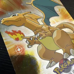Charizard Holo Foil Topps TV Animation Pokemon Card #6 1999 Issues Not Good Cond - Image 4