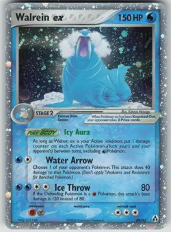 Pokemon TCG Walrein ex Ultra Rare Reverse Holo Legend Maker 89/92 - Image 1