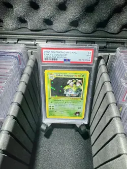 2000 POKEMON GYM CHALLENGE HOLO-1ST ED #4 ERIKA'S VENUSAUR PSA 7 - Image 3