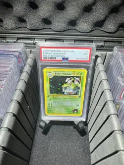 2000 POKEMON GYM CHALLENGE HOLO-1ST ED #4 ERIKA'S VENUSAUR PSA 7 - Image 5