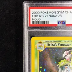 Pokemon TCG Erika's Venusaur Gym Challenge 4 Holo SWIRL Rare - PSA 7 - NEW CERT! - Image 4