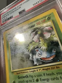 Pokemon 2000 Gym Challenge Erika's Venusaur Holo Card 4/132 PSA 7 - Image 3