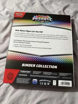 Pokemon Prismatic Evolutions Binder Collection Scarlet & Violet TCG Sealed New - Image 2