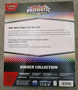 Pokemon Prismatic Evolutions Binder Collection Scarlet & Violet TCG Sealed New - Image 2