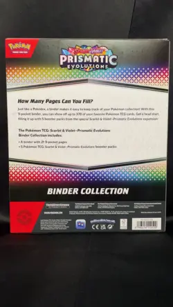 Pokemon TCG: Scarlet & Violet Prismatic Evolutions Binder Collection New Sealed - Image 2