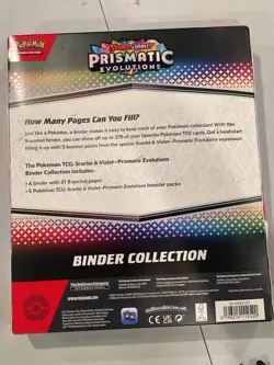 Pokemon TCG Scarlet Violet Prismatic Evolutions Binder Collection - New, Sealed - Image 2