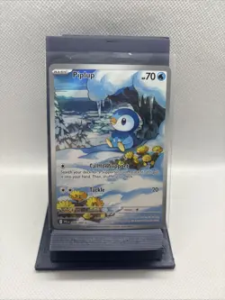 2025 Pokemon Phantasmal Flames Piplup Illustration Rare Holo English #098/094 - Image 1