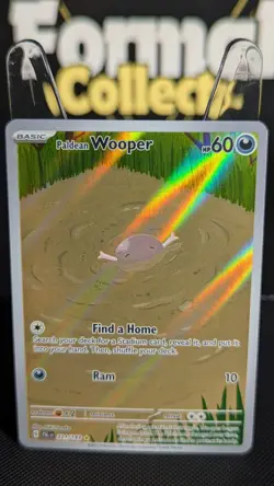 Pokemon Paldean Wooper Card Illustration Rare 221/193 Paldea Evolved NM - Image 1