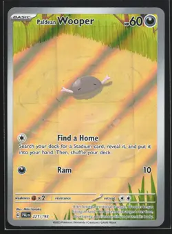 Paldean Wooper 221/193 SV02: Paldea Evolved Illustration Rare Pokemon Card - Image 1