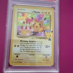 2021 POKEMON CELEBRATIONS CLASSIC COLL #24 BIRTHDAY PIKACHU Black Star PSA 10 - Image 1