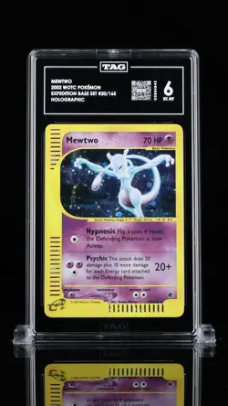Mewtwo 20/165 Expedition Holo Rare WOTC E-Reader Pokemon Card EX MINT TAG 6 - Image 1