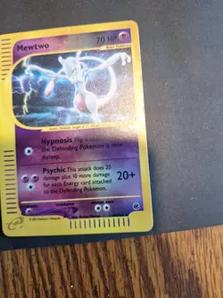Pokemon TCG Mewtwo 20/165 Reverse Holo Expedition Set Rare E Reader - HP/Damaged - Image 2