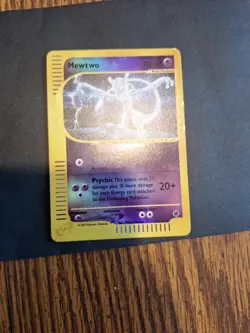 Pokemon TCG Mewtwo 20/165 Reverse Holo Expedition Set Rare E Reader - HP/Damaged - Image 3
