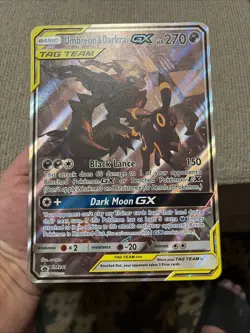 Pokemon Umbreon & Darkrai GX SM241 Tag Team Jumbo Card - Image 1