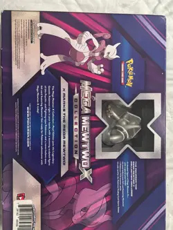 Pokemon TCG Mega Mewtwo X Collection Box - Sealed w/ Promo Card, Figure & 4 Boos - Image 2