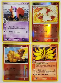 Vulpix & Ninetales 32/103 Holo Lot of 4 Cards 2006 Dragon Frontiers 70/101 - Image 1