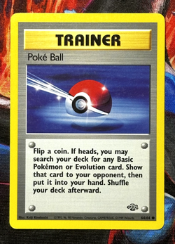 Pokemon Cards: Poke Ball 64/64 Jungle Regular - 1999 LP - Image 1