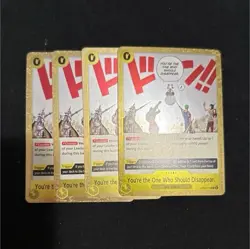 Playset Bandai One Piece Card Game You're the One Who Should Disappear x4 - Image 1