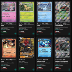 70 Card Pokemon Lot - Poke Ball Reverse Holos, Cosmos, Stamped Promos, Full Art - Image 2