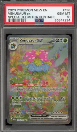 Pokemon Venusaur ex 151 MEW EN Special Illustration Rare #198 PSA 10 Gem Mint - Image 1