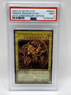 The Winged Dragon of Ra (25th Anniversary Edition) LC01-EN003 Legendary PSA 9 - Image 1