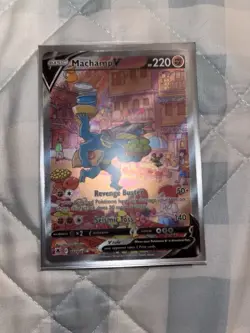 Pokemon Machamp V Full Art Ultra Rare Holo Astral Radiance 172/189 (with sleeve) - Image 2