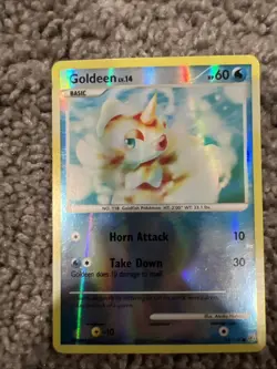 Pokemon TCG: Goldeen 84/130 (2007) Diamond & Pearl • Reverse Holo Card LP - Image 1