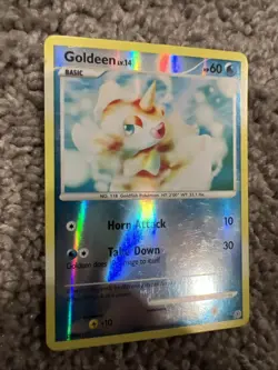 Pokemon TCG: Goldeen 84/130 (2007) Diamond & Pearl • Reverse Holo Card LP - Image 2