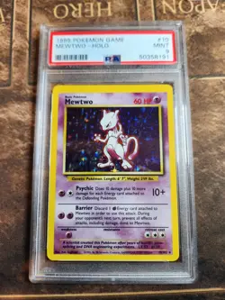 1999 Pokemon English 10/102 Mewtwo-Holo PSA 9 #50358191 - Image 1