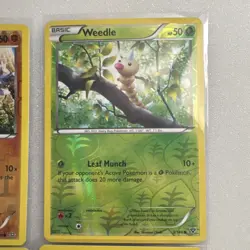 Pokemon TCG Drilbur Weedle Pyroar Scraggy Holo Lot 4 English Cards LP/MP - Image 3