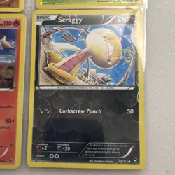 Pokemon TCG Drilbur Weedle Pyroar Scraggy Holo Lot 4 English Cards LP/MP - Image 5