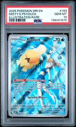 Pokemon TCG Misty's Psyduck Destined Rivals 193/182 Psa 10 - Image 1