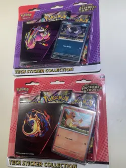 Pokemon TCG Mega Evolution Ascended Heroes Tech Sticker 2 Paks - Image 1