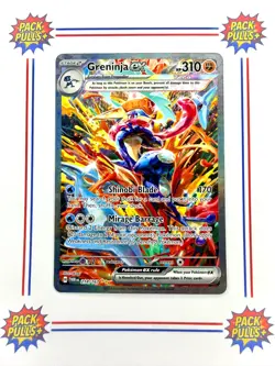Greninja ex Special Illustration Rare SIR Twilight Masquerade 214/167 Pokemon - Image 1