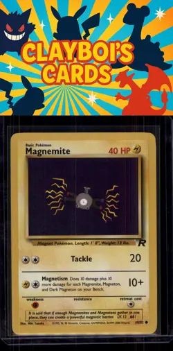 Magnemite Team Rocket Common Pokemon TCG 60/82 NM+ - Image 1