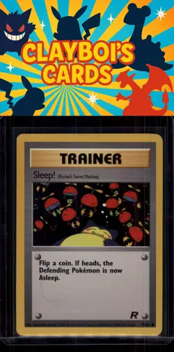 Sleep! (Rocket's Secret Machine) Team Rocket Common Pokemon TCG 79/82 NM - Image 1