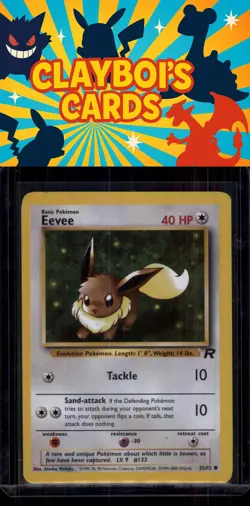 Eevee Team Rocket Common Pokemon TCG 55/82 NM+ - Image 1
