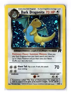 DARK DRAGONITE 5/82 HOLO RARE TEAM ROCKET POKEMON NM - Image 1