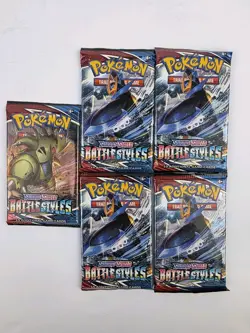 5x Battle Styles Booster Pack Pokemon Sword Shield SWSH New Sealed English 820650808180 - Image 1