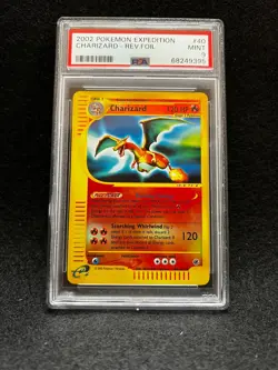 Pokemon CHARIZARD 40/165 (Reverse Holo) Expedition PSA 9 - Image 1