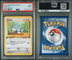 2000 Pokemon Team Rocket Dratini 1st Edition #53 PSA 9 MINT - Image 3
