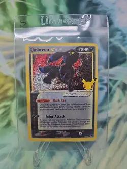 Umbreon Gold Star 17/17 Pokemon TCG Celebrations Classic Collection NM - Image 1
