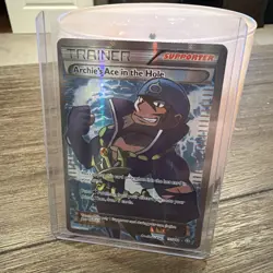 Lightly Played Archie's Ace in the Hole - 157/160 - Full Art Ultra Rare Pokemon - Image 1