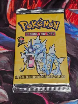 Pokemon Base Set 2 Booster Pack Sealed New short Crimp Gyarados Art sealed - Image 1
