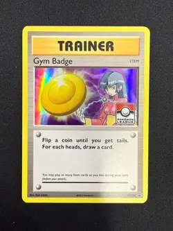 Xy208 Sabrina Gym Badge Pokemon League Stamped Promo NM - Image 1