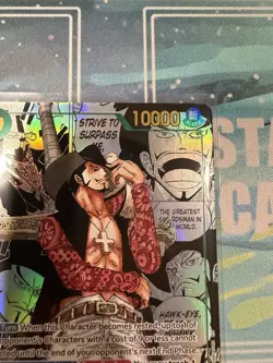 One Piece TCG Mihawk OP14-119 SEC Manga Alt Art The Azure Sea’s Seven ENGLISH - Image 2