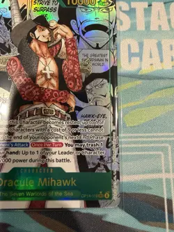 One Piece TCG Mihawk OP14-119 SEC Manga Alt Art The Azure Sea’s Seven ENGLISH - Image 5
